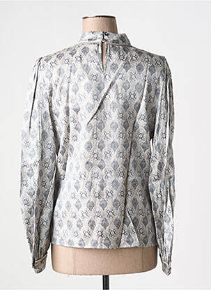 Blouse imprimé fantaisie manches longues gris GOA GOA femme