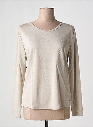 T-shirt stretch manches longues beige SUN VALLEY femme