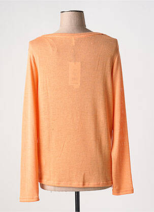 Pull coupe droite manches longues orange SUN VALLEY femme