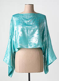 Blouse col rond manches longues bleu GOA GOA femme