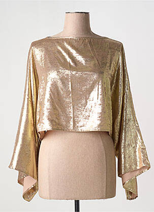 Blouse col rond manches longues or GOA GOA femme