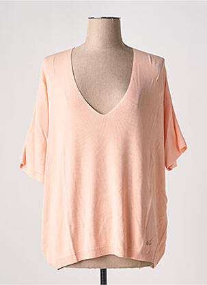 Blouse manches courtes manches courtes orange PLEASE femme