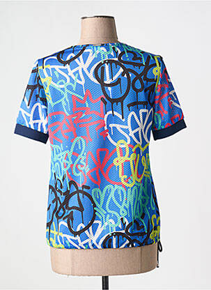 T-shirt imprimé fantaisie manches courtes bleu MC PLANET BY INNATE femme