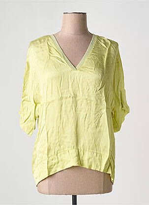 Blouse manches courtes manches courtes vert PLEASE femme