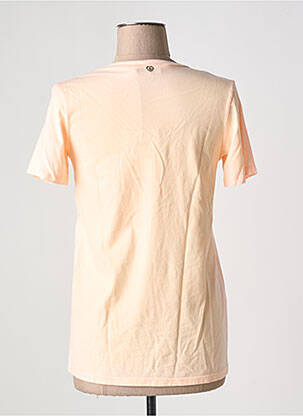 T-shirt col v manches courtes orange PLEASE femme