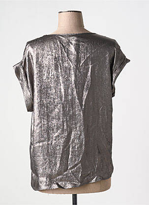 Blouse manches courtes manches courtes marron PLEASE femme