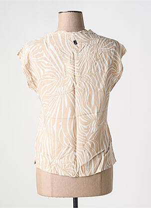 Blouse manches courtes manches courtes beige SUN VALLEY femme