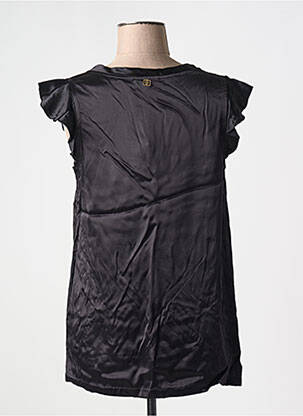 Blouse col v manches courtes noir FRACOMINA femme