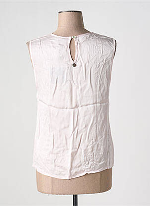Blouse col rond sans manche rose FRACOMINA femme