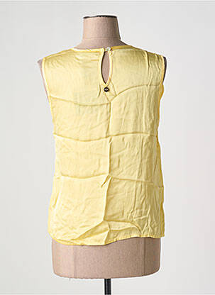 Blouse col rond sans manche jaune FRACOMINA femme