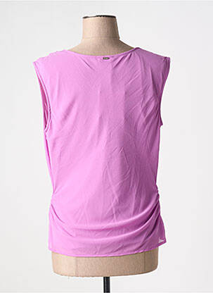 Top coupe cintrée sans manche violet FRACOMINA femme