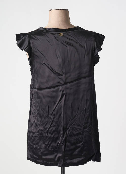 Blouse manches courtes manches courtes noir FRACOMINA femme