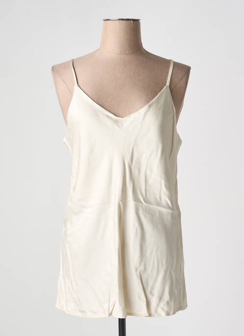 Top beige LAUREN VIDAL pour femme