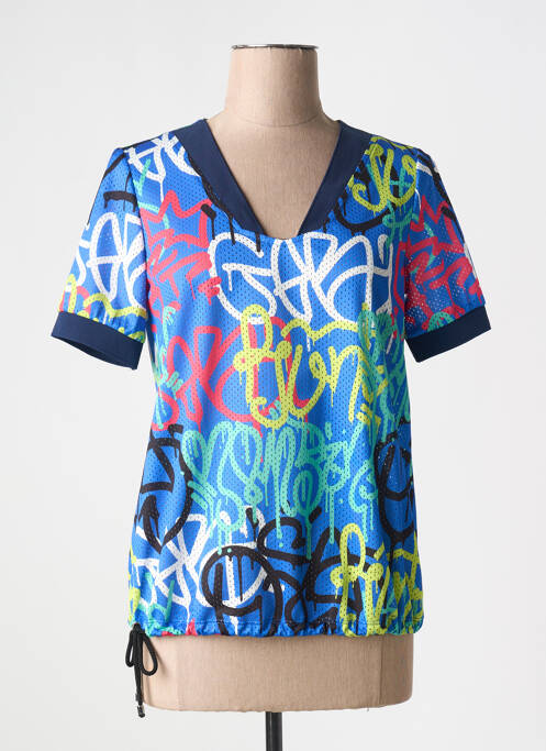 T-shirt bleu MC PLANET BY INNATE pour femme