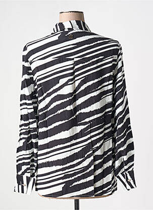 Chemisier coupe cintrée manches longues noir FRACOMINA femme
