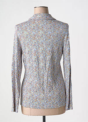 Chemisier coupe cintrée manches longues bleu SURKANA femme