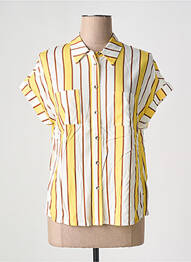 Chemisier manches courtes manches courtes jaune FRACOMINA femme