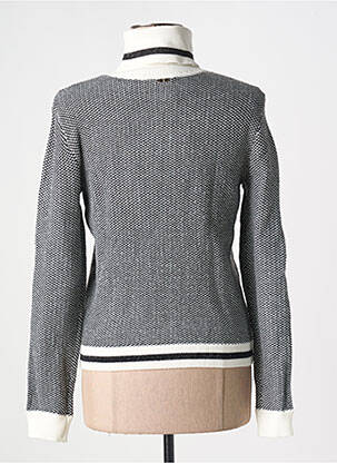 Pull coupe cintrée manches longues noir FRACOMINA femme