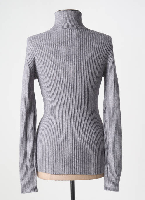 Pull col roulé gris FRACOMINA pour femme