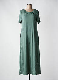 Robe longue coupe évasée manches courtes vert RAGWEAR femme