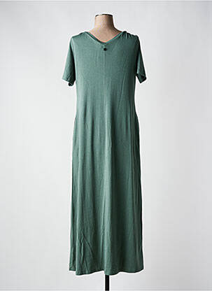 Robe longue coupe évasée manches courtes vert RAGWEAR femme
