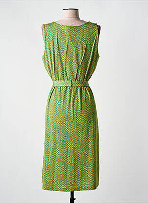 Robe mi-longue sans manche sans manche vert SURKANA femme