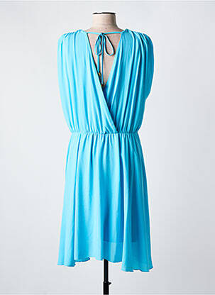 Robe mi-longue coupe fluide sans manche bleu FRACOMINA femme