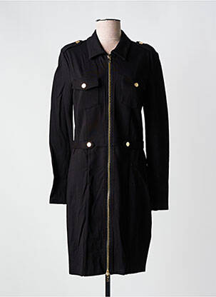 Robe courte manches longues manches longues noir FRACOMINA femme