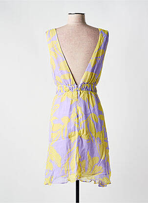Robe courte sans manche sans manche jaune FRACOMINA femme