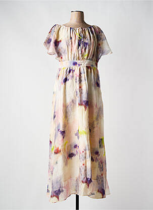 Robe longue beige GOA GOA pour femme