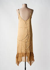 Robe mi-longue marron LAUREN VIDAL pour femme seconde vue