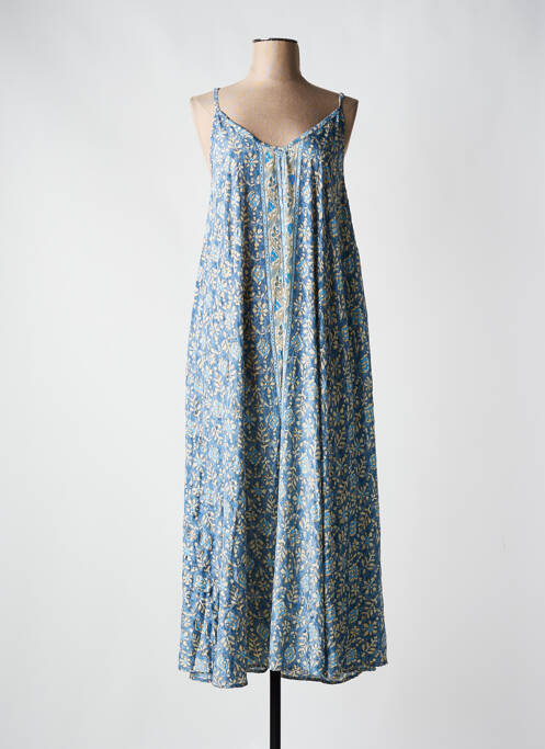 Robe longue bleu LAUREN VIDAL pour femme