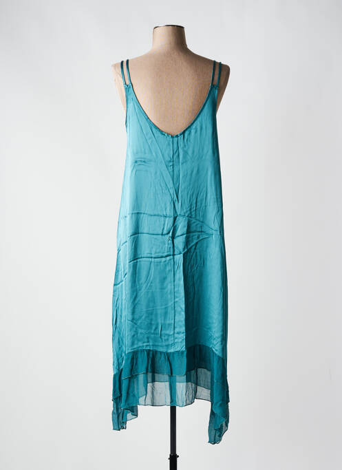 Robe mi-longue bleu LAUREN VIDAL pour femme