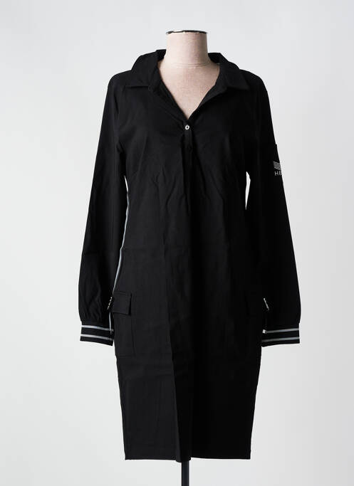 Robe mi-longue noir HBT pour femme