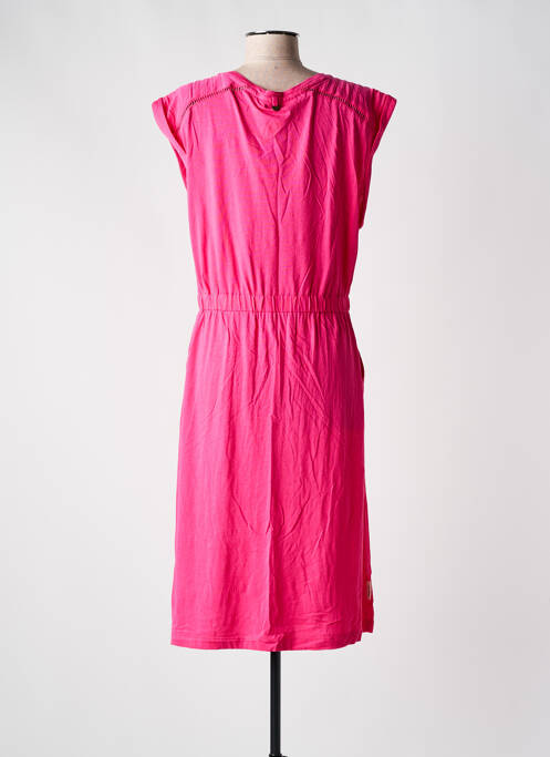 Robe mi-longue rose RAGWEAR pour femme
