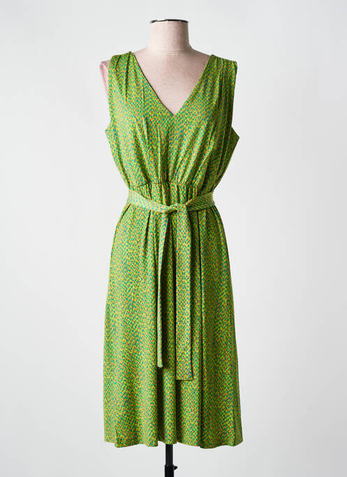 Robe mi-longue vert SURKANA pour femme