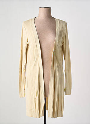Gilet manches longues stretch beige FRANCO CIMADAMORE femme