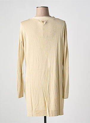 Gilet manches longues stretch beige FRANCO CIMADAMORE femme