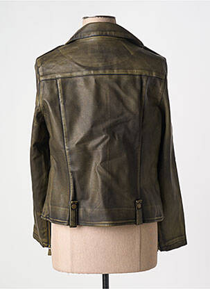 Veste simili cuir poches marron GOA GOA femme
