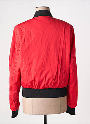 Blouson tissage imperméable rouge BOMBERS femme