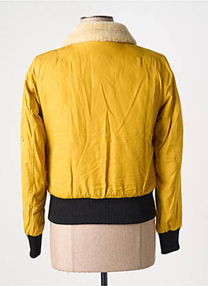 Blouson tissage imperméable jaune BOMBERS femme