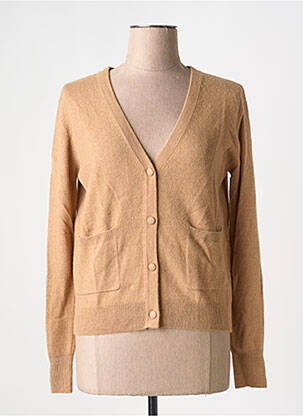 Gilet manches longues stretch marron FRACOMINA femme