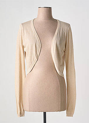 Boléro effet matière satinée beige ESSENTIALS BY GOA GOA femme