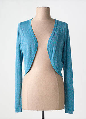 Boléro effet matière satinée bleu fonce ESSENTIALS BY GOA GOA femme