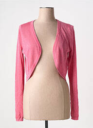 Boléro effet matière satinée rose ESSENTIALS BY GOA GOA femme