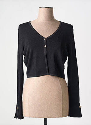 Gilet manches longues stretch noir FRACOMINA femme