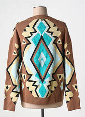 Gilet manches longues marron FRACOMINA pour femme seconde vue