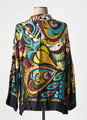 Veste kimono noir LAUREN VIDAL pour femme seconde vue