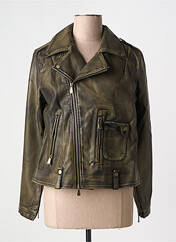 Veste simili cuir marron GOA GOA pour femme seconde vue