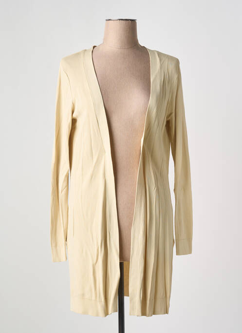 Gilet manches longues beige FRANCO CIMADAMORE pour femme